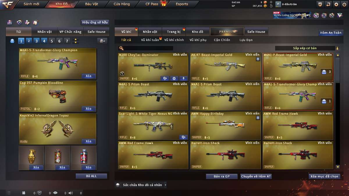 shop acc cf uy tin gia re